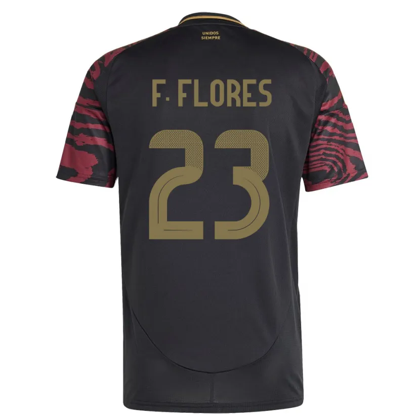 Danxen Kid Peru Franchesco Flores #23 Black Away Jersey 24-26 T-Shirt