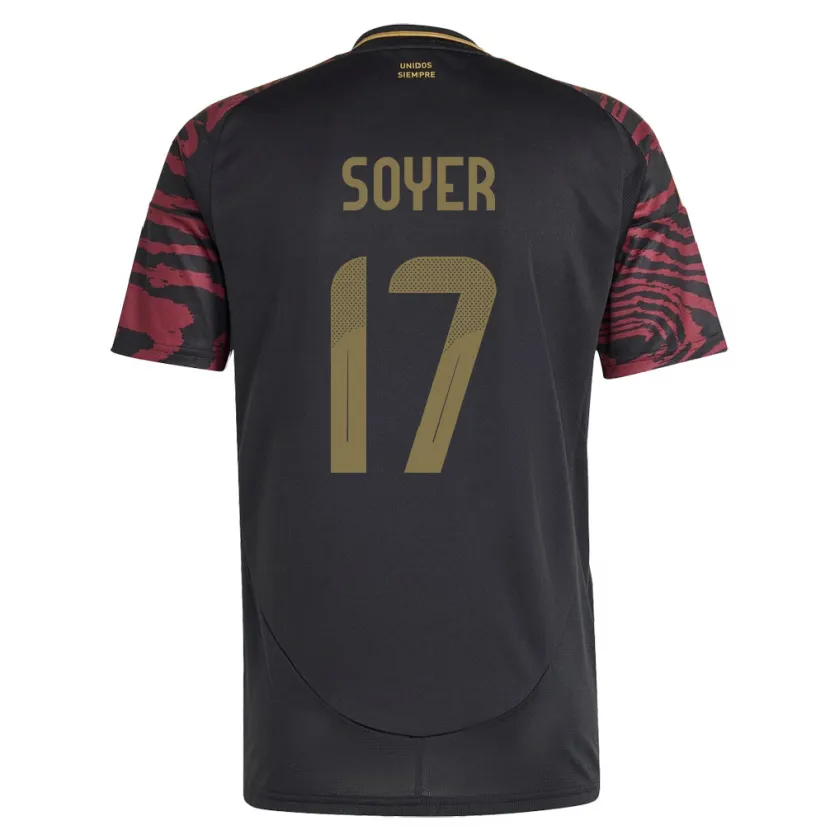 Danxen Kid Peru Bassco Soyer #17 Black Away Jersey 24-26 T-Shirt