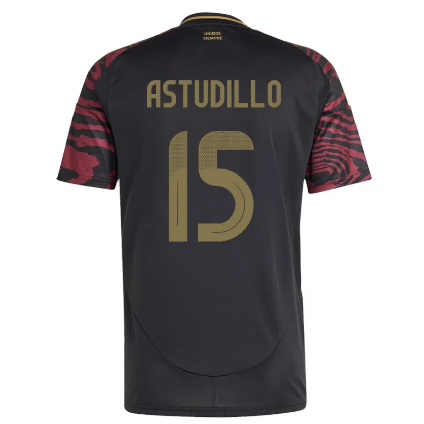 Danxen Kid Peru Julinho Astudillo #15 Black Away Jersey 24-26 T-Shirt