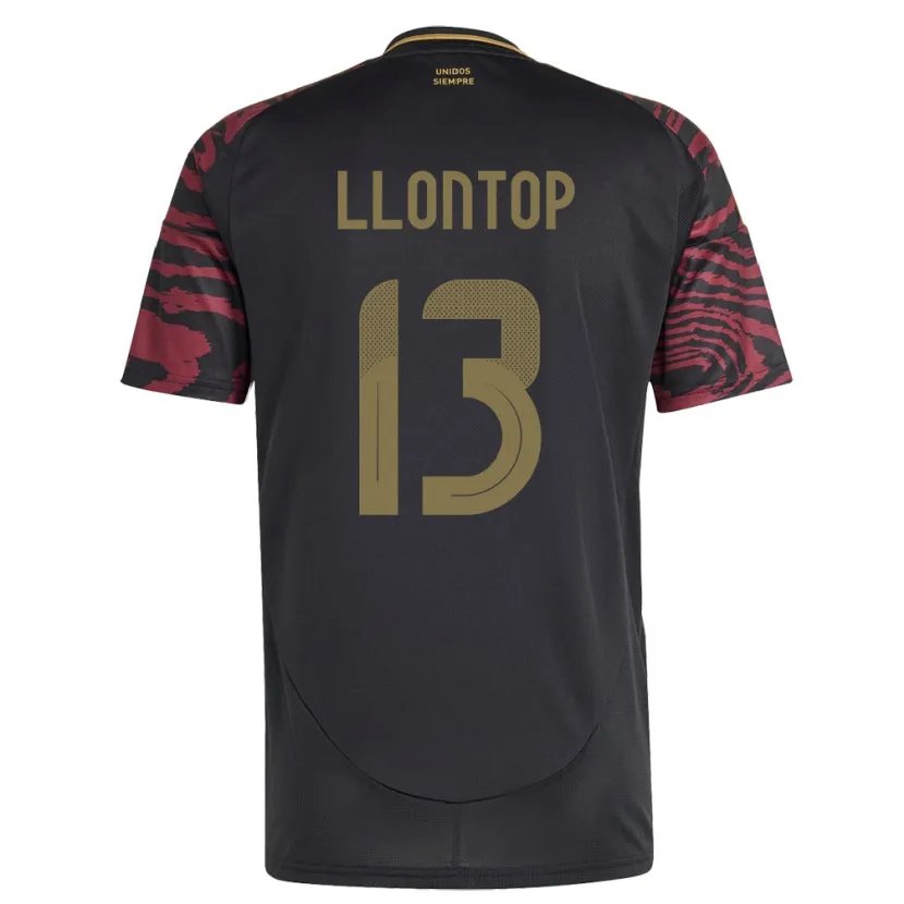 Danxen Kid Peru Mathías Llontop #13 Black Away Jersey 24-26 T-Shirt