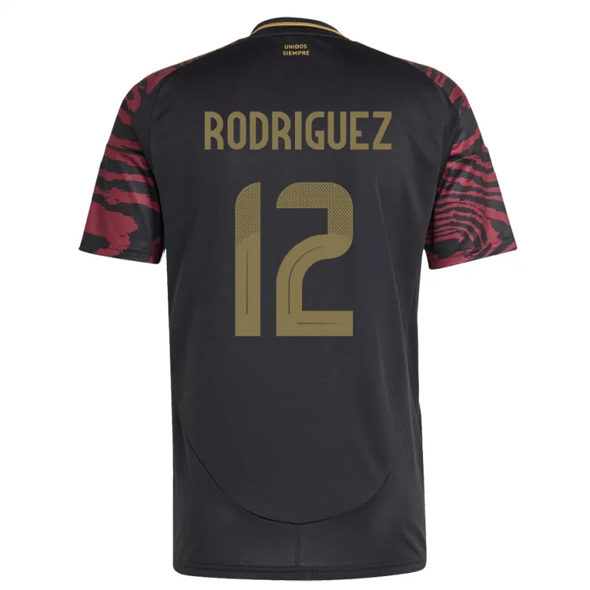 Danxen Kid Peru Jhefferson Rodríguez #12 Black Away Jersey 24-26 T-Shirt