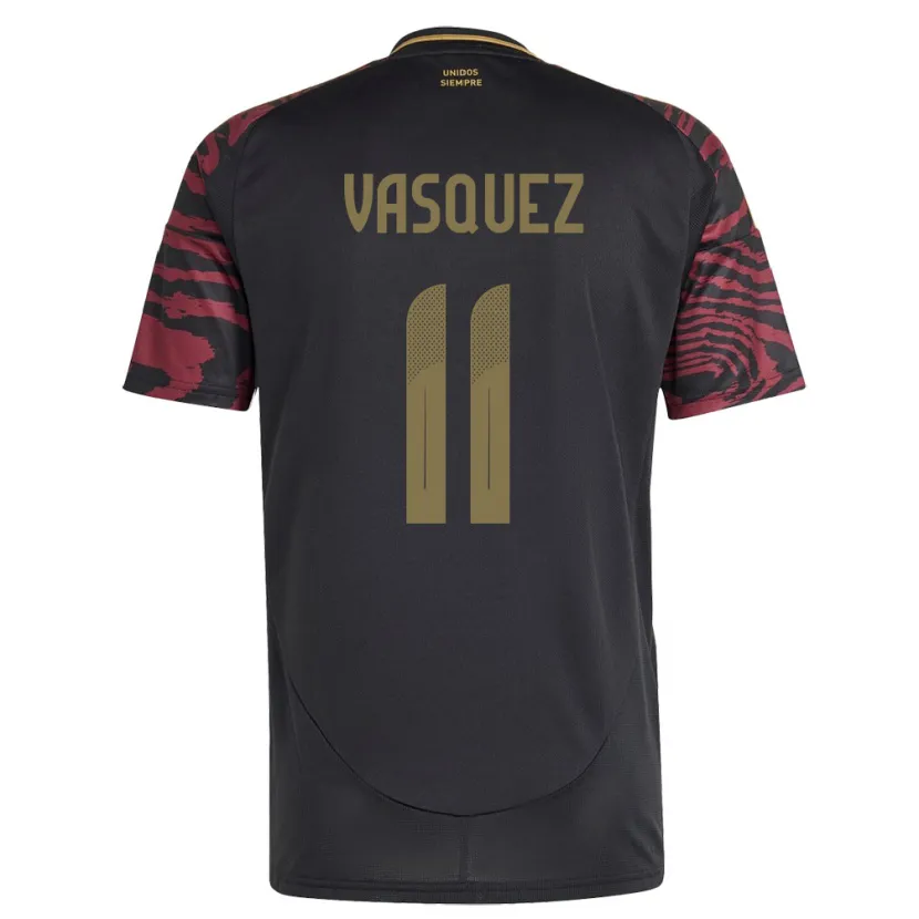 Danxen Kid Peru Diether Vásquez #11 Black Away Jersey 24-26 T-Shirt