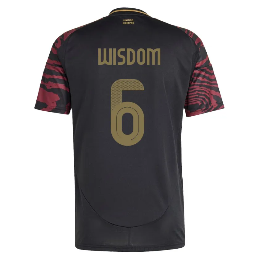 Danxen Kid Peru Ian Wisdom #6 Black Away Jersey 24-26 T-Shirt