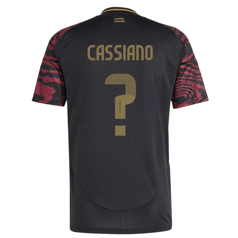 Danxen Kid Peru Franshesko Cassiano #0 Black Away Jersey 24-26 T-Shirt