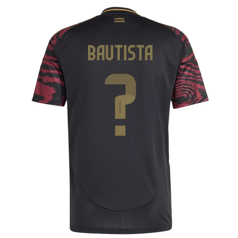 Danxen Kid Peru César Bautista #0 Black Away Jersey 24-26 T-Shirt