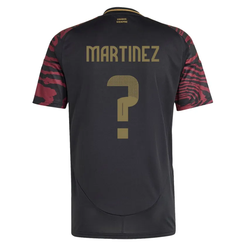 Danxen Kid Peru Juan Martínez #0 Black Away Jersey 24-26 T-Shirt