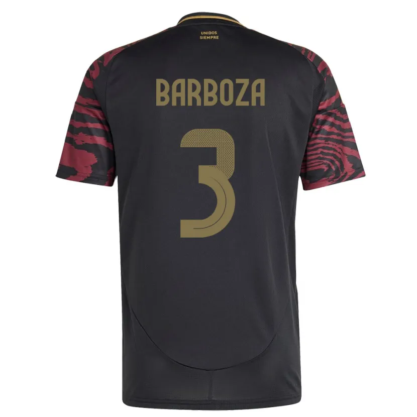 Danxen Kid Peru Matías Barboza #3 Black Away Jersey 24-26 T-Shirt