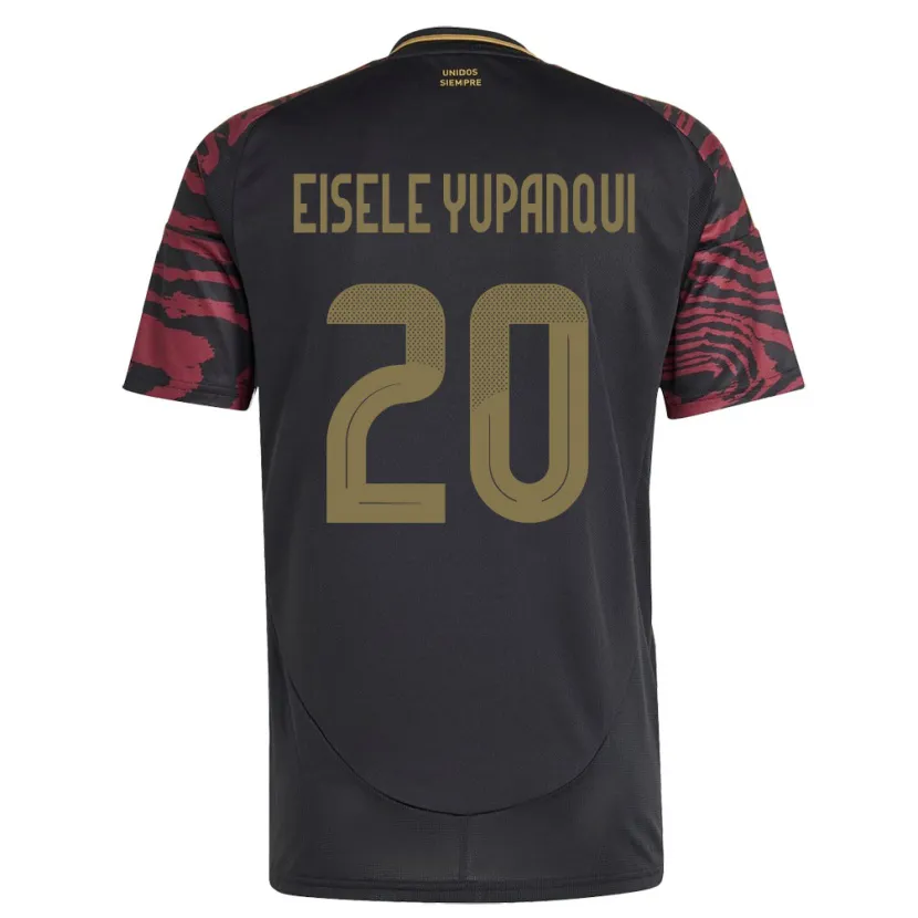 Danxen Kid Peru Philipp Eisele Yupanqui #20 Black Away Jersey 24-26 T-Shirt