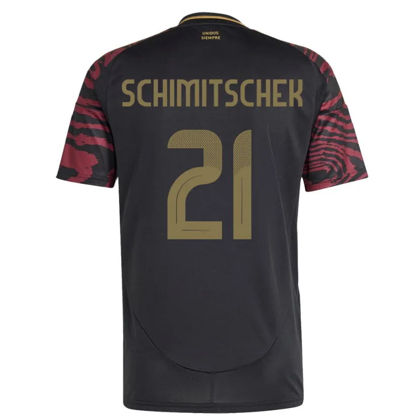 Danxen Kid Peru Ian Schimitschek #21 Black Away Jersey 24-26 T-Shirt