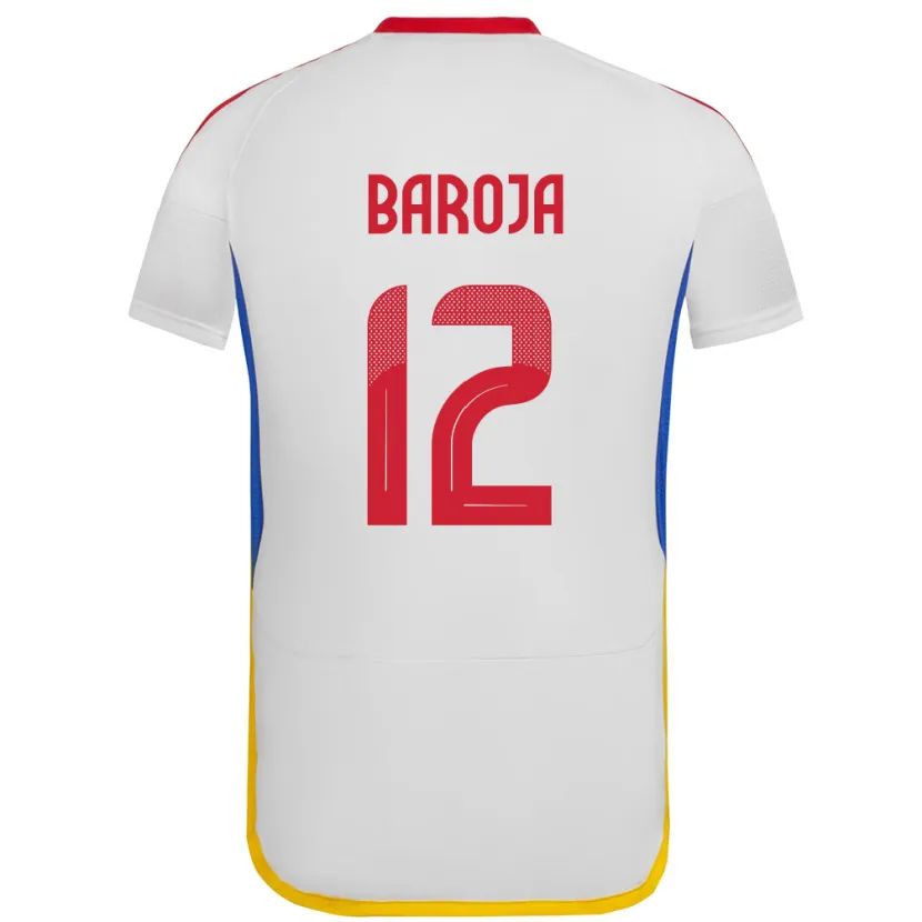 Danxen Kid Venezuela Alain Baroja #12 White Away Jersey 24-26 T-Shirt