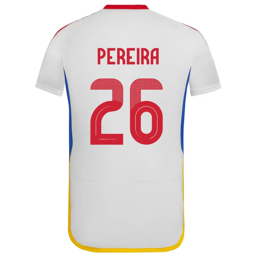 Danxen Kid Venezuela Daniel Pereira #26 White Away Jersey 24-26 T-Shirt