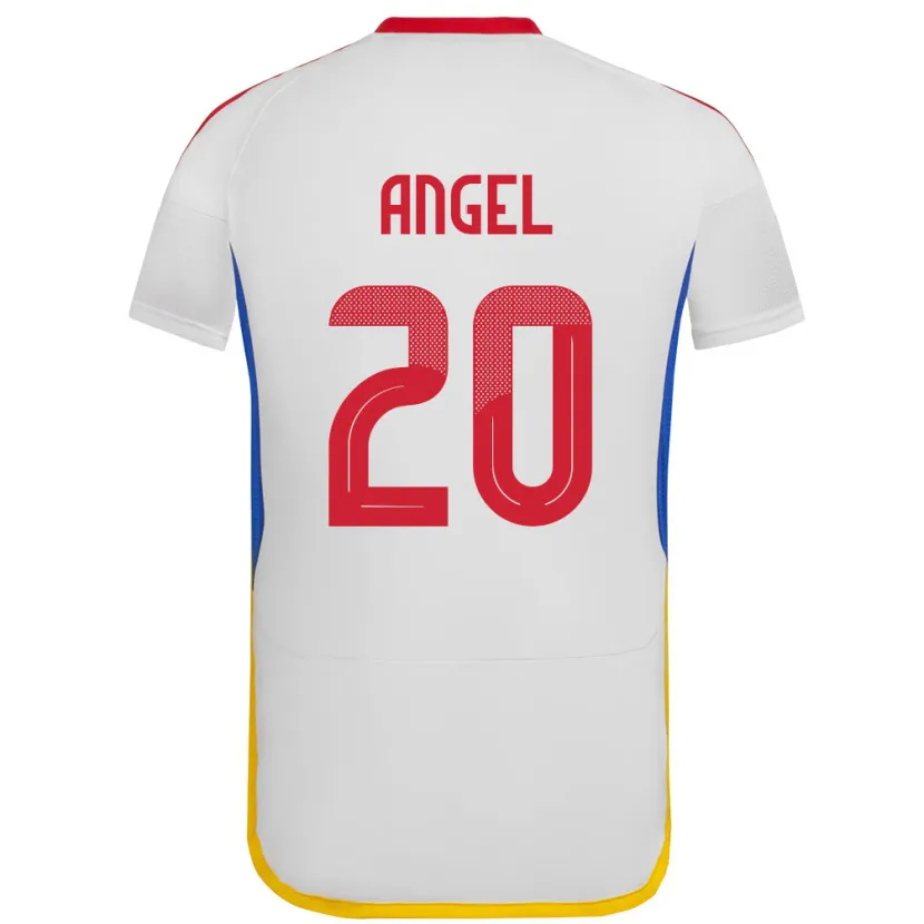 Danxen Kid Venezuela Wilker Ángel #20 White Away Jersey 24-26 T-Shirt