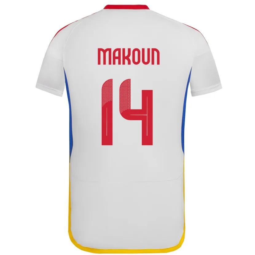 Danxen Kid Venezuela Christian Makoun #14 White Away Jersey 24-26 T-Shirt