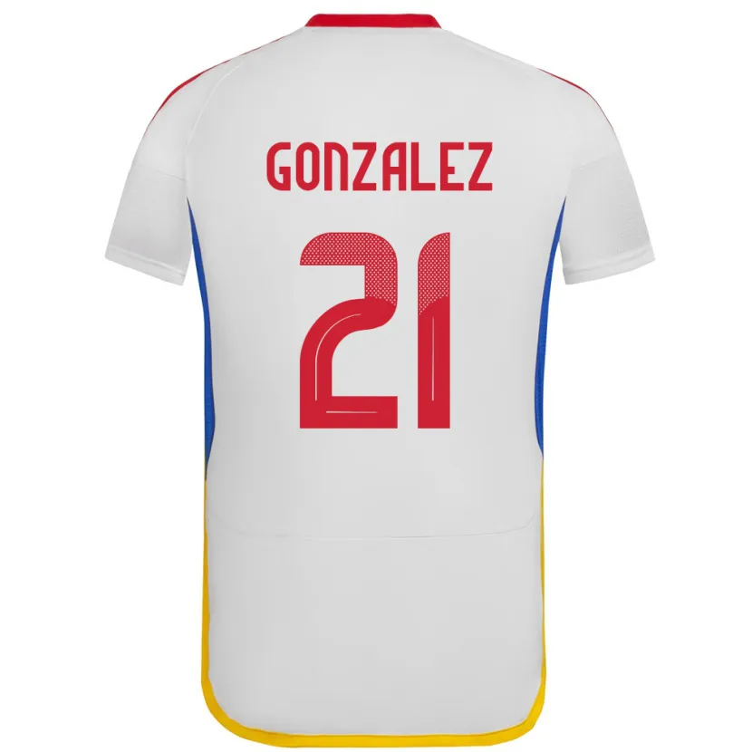 Danxen Kid Venezuela Alexander González #21 White Away Jersey 24-26 T-Shirt