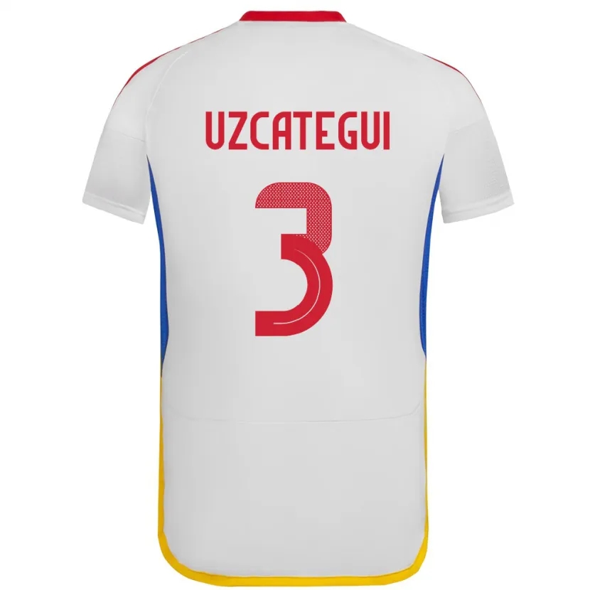 Danxen Kid Venezuela Rafael Uzcátegui #3 White Away Jersey 24-26 T-Shirt