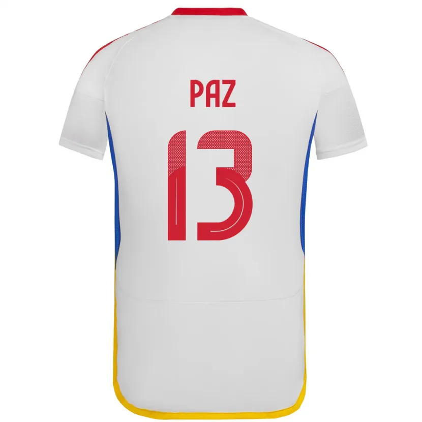 Danxen Kid Venezuela Jesús Paz #13 White Away Jersey 24-26 T-Shirt