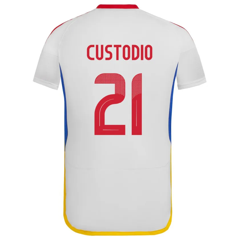 Danxen Kid Venezuela Alex Custodio #21 White Away Jersey 24-26 T-Shirt