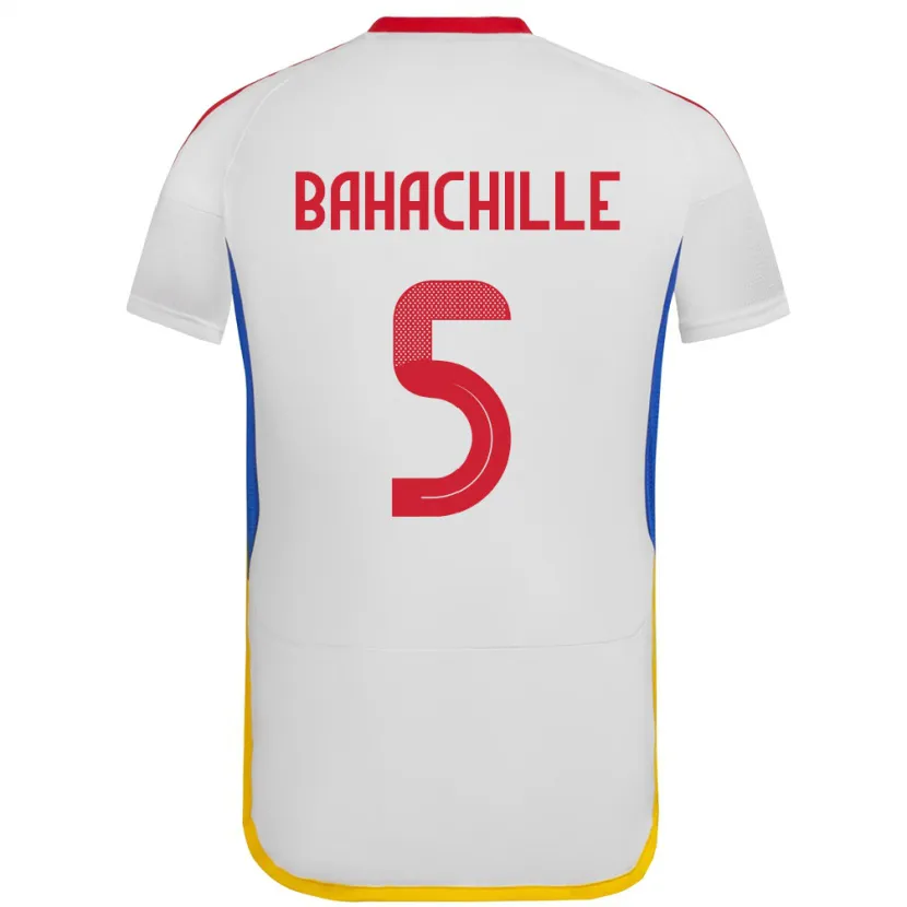 Danxen Kid Venezuela Abraham Bahachille #5 White Away Jersey 24-26 T-Shirt