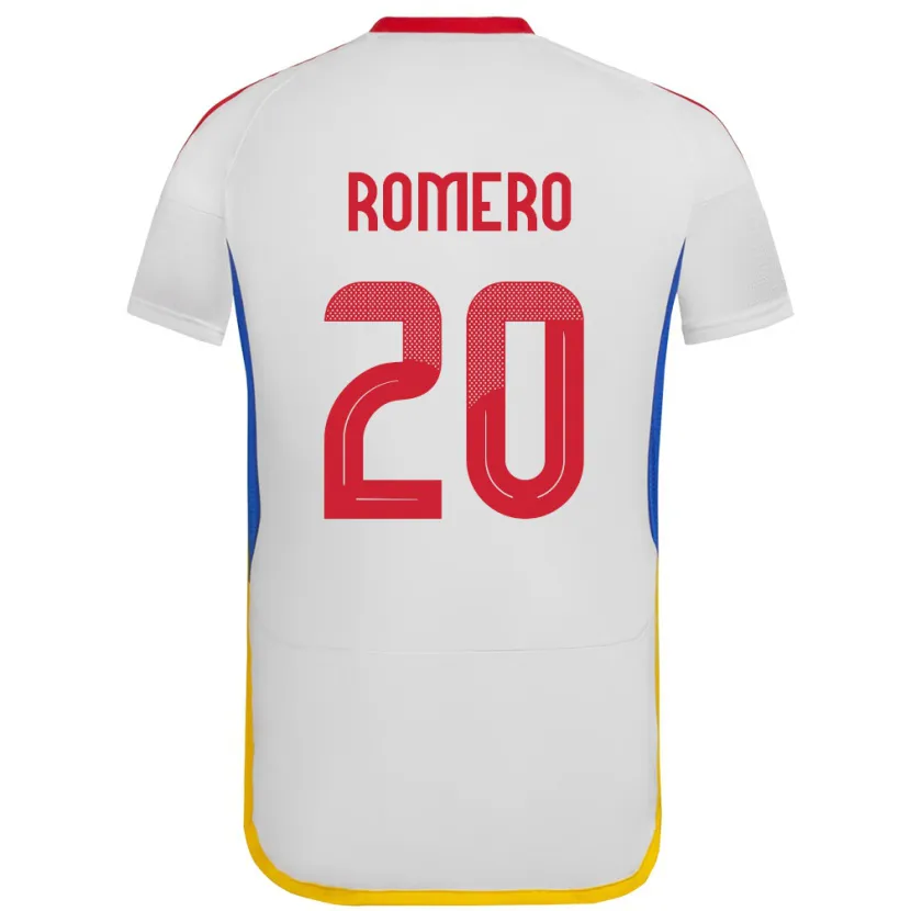 Danxen Kid Venezuela Andrés Romero #20 White Away Jersey 24-26 T-Shirt