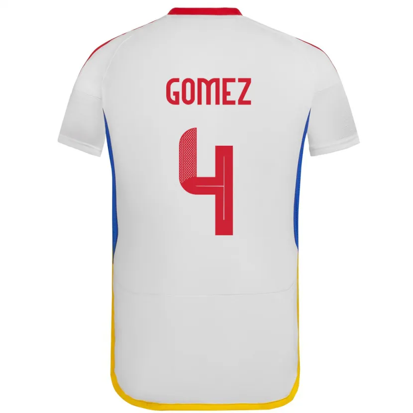 Danxen Kid Venezuela Santiago Gómez #4 White Away Jersey 24-26 T-Shirt