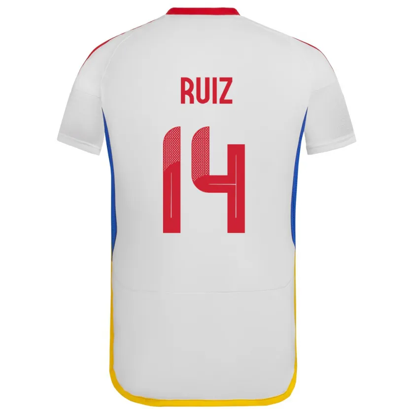 Danxen Kid Venezuela Maicol Ruiz #14 White Away Jersey 24-26 T-Shirt