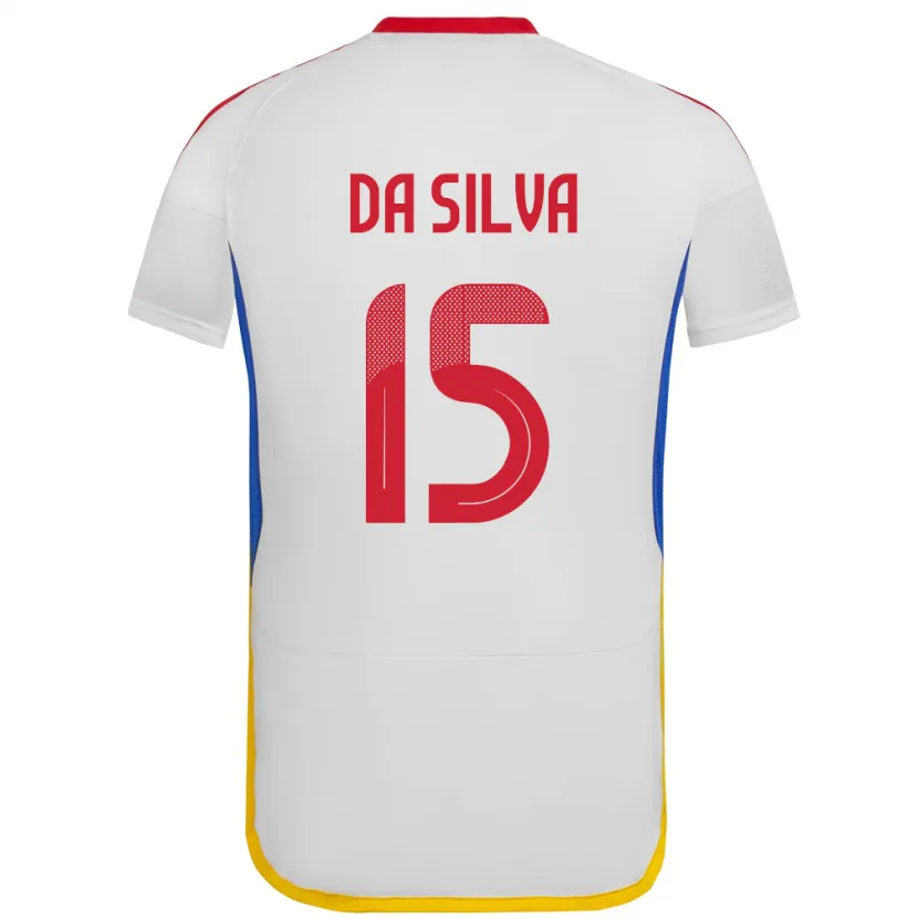 Danxen Kid Venezuela Cesar Da Silva #15 White Away Jersey 24-26 T-Shirt