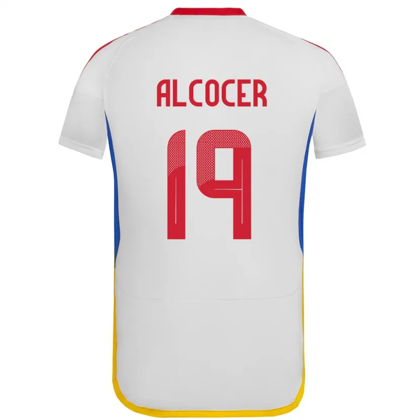 Danxen Kid Venezuela Brayan Alcocer #19 White Away Jersey 24-26 T-Shirt