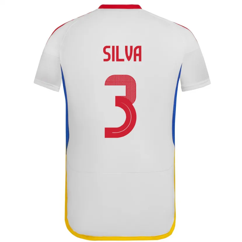 Danxen Kid Venezuela Santiago Silva #3 White Away Jersey 24-26 T-Shirt