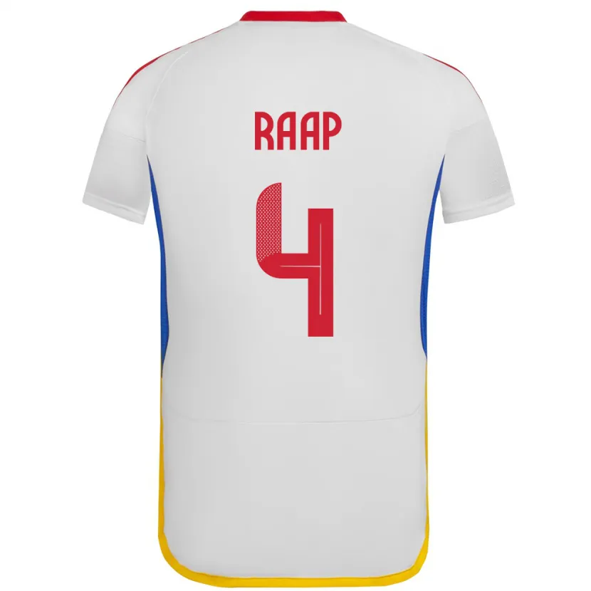 Danxen Kid Venezuela Yiandro Raap #4 White Away Jersey 24-26 T-Shirt