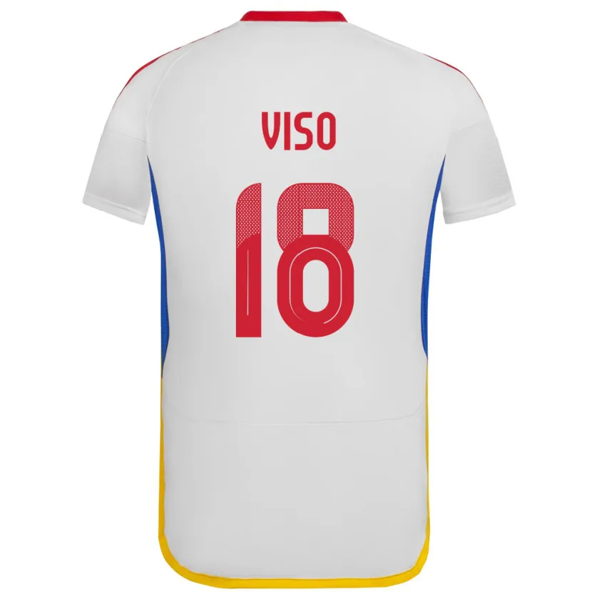 Danxen Kid Venezuela Ysaura Viso #18 White Away Jersey 24-26 T-Shirt