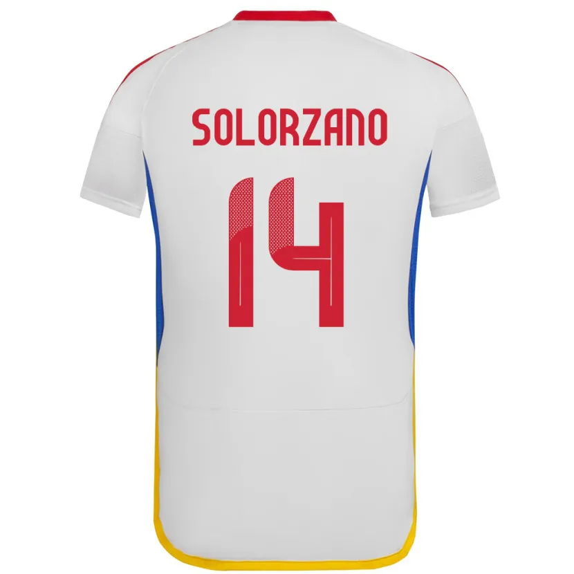 Danxen Kid Venezuela Fabiola Solórzano #14 White Away Jersey 24-26 T-Shirt