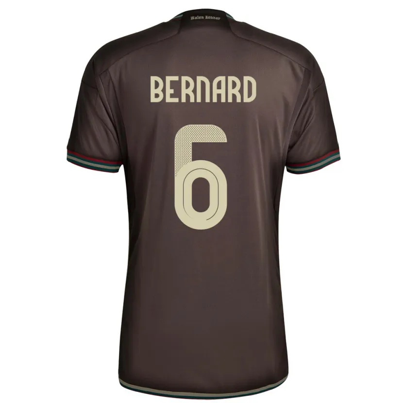 Danxen Kid Jamaica Di'shon Bernard #6 Night Brown Away Jersey 24-26 T-Shirt