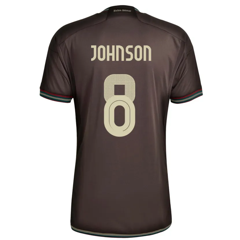 Danxen Kid Jamaica Daniel Johnson #8 Night Brown Away Jersey 24-26 T-Shirt