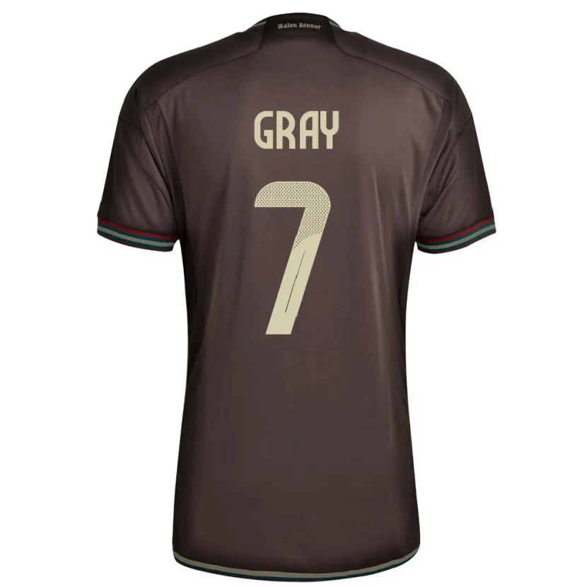 Danxen Kid Jamaica Demarai Gray #7 Night Brown Away Jersey 24-26 T-Shirt