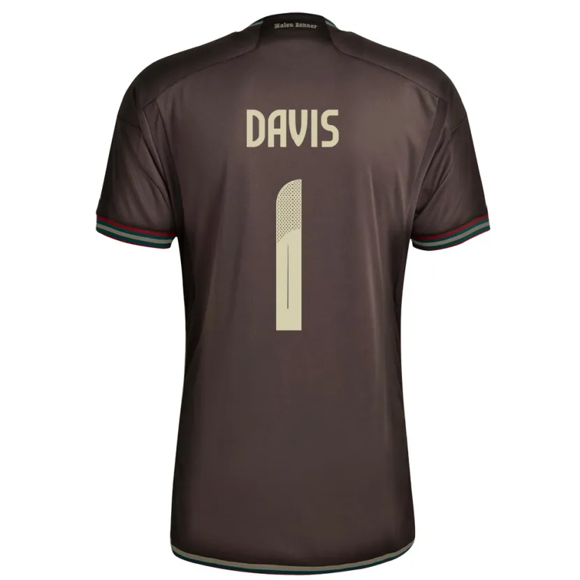 Danxen Kid Jamaica Shaquan Davis #1 Night Brown Away Jersey 24-26 T-Shirt