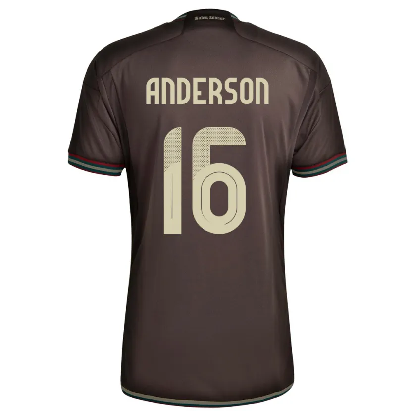 Danxen Kid Jamaica Karoy Anderson #16 Night Brown Away Jersey 24-26 T-Shirt