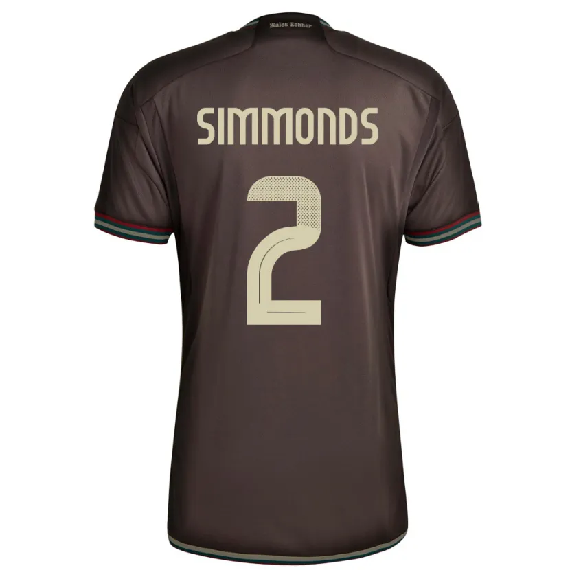 Danxen Kid Jamaica Nicholas Simmonds #2 Night Brown Away Jersey 24-26 T-Shirt