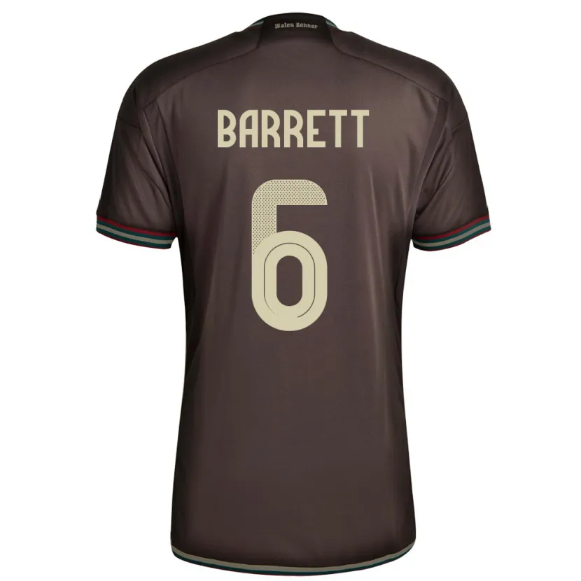 Danxen Kid Jamaica Ronaldo Barrett #6 Night Brown Away Jersey 24-26 T-Shirt