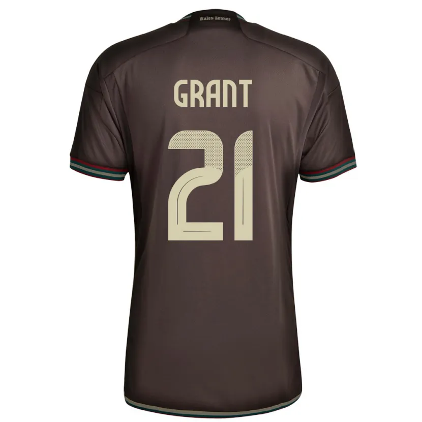 Danxen Kid Jamaica Joshua Grant #21 Night Brown Away Jersey 24-26 T-Shirt