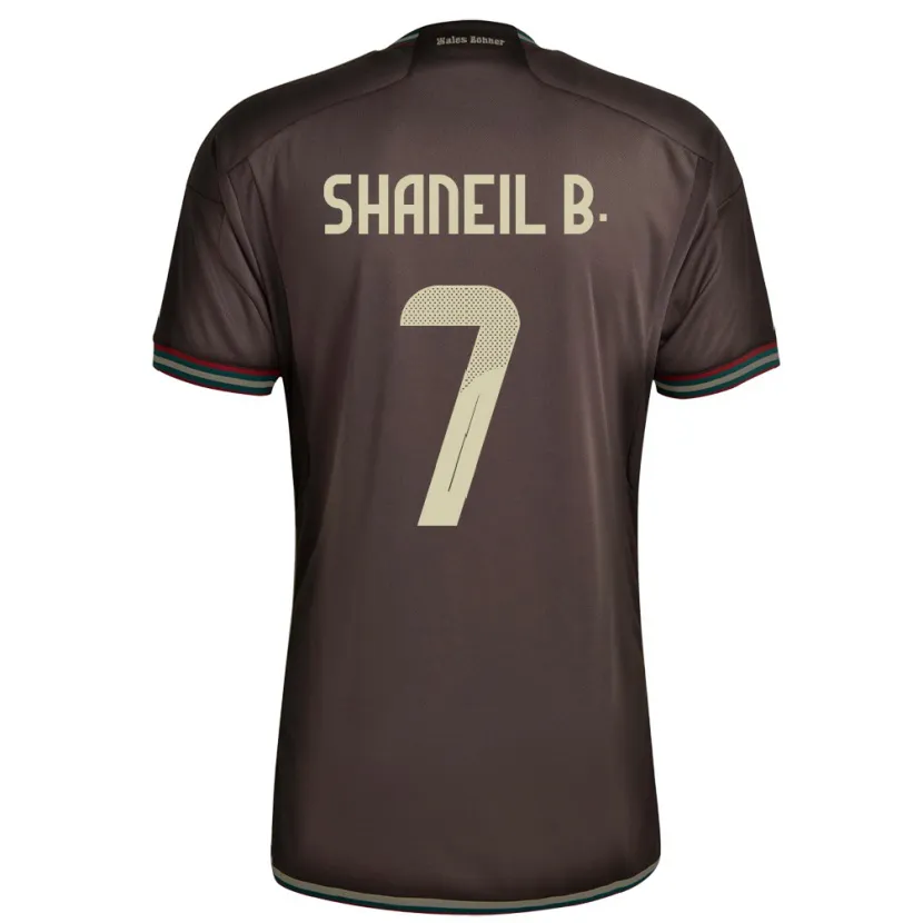 Danxen Kid Jamaica Shaneil Buckley #7 Night Brown Away Jersey 24-26 T-Shirt