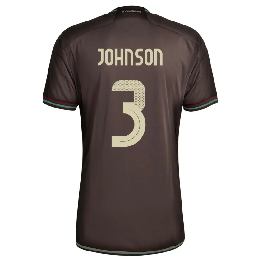 Danxen Kid Jamaica Melissa Johnson #3 Night Brown Away Jersey 24-26 T-Shirt