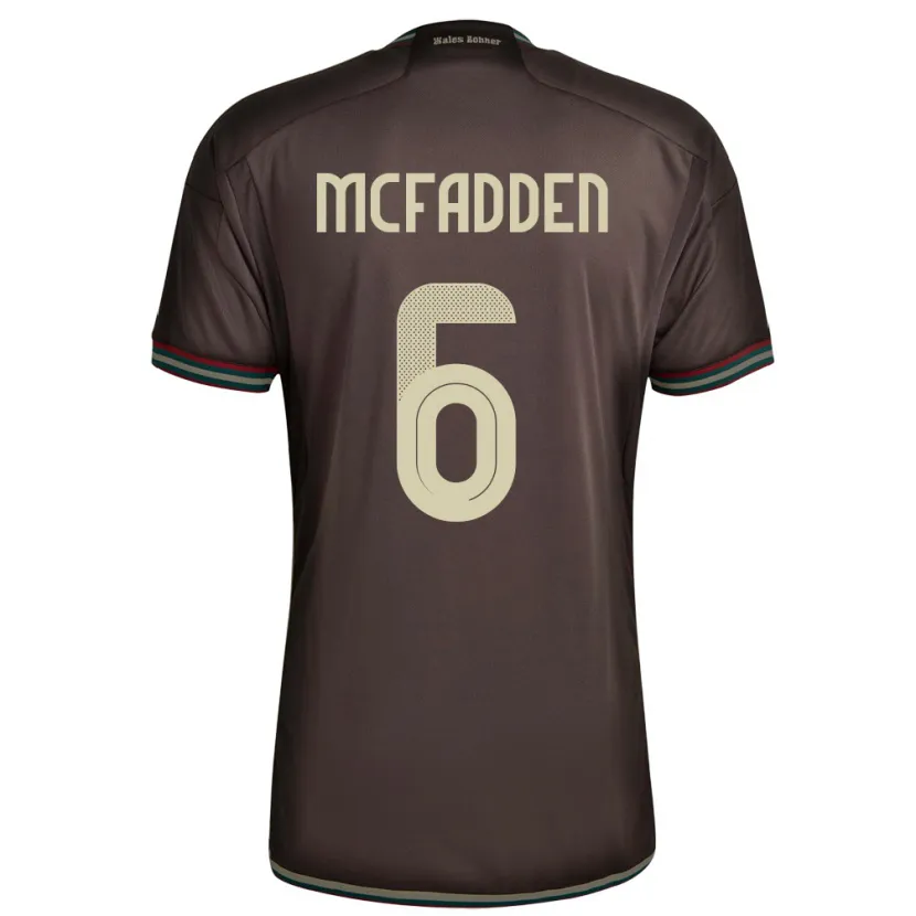 Danxen Kid Jamaica Logan Mcfadden #6 Night Brown Away Jersey 24-26 T-Shirt