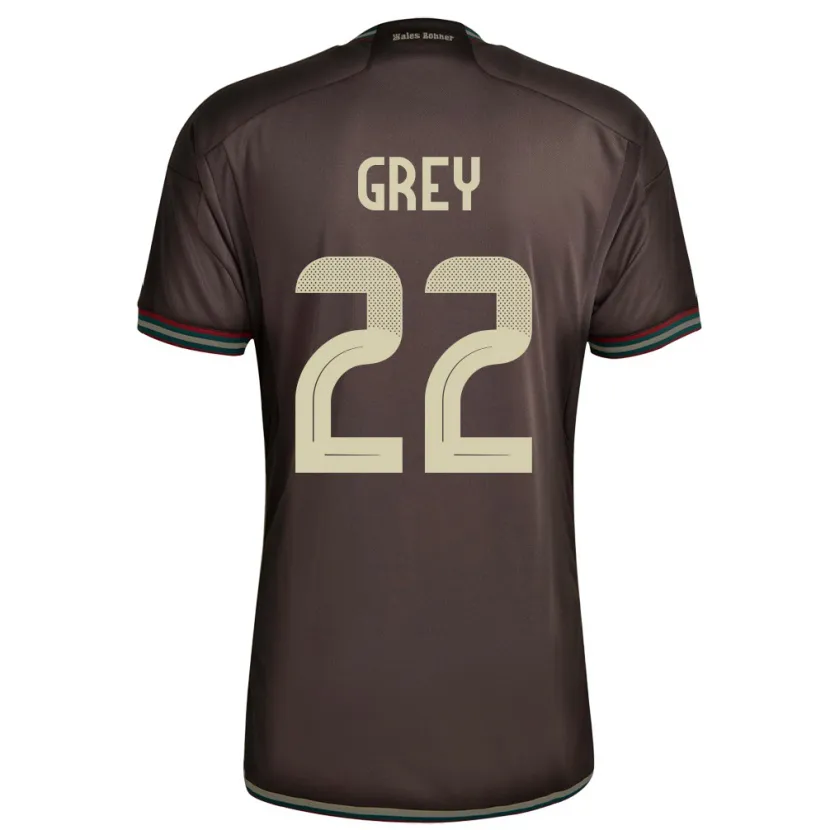 Danxen Kid Jamaica Mireya Grey #22 Night Brown Away Jersey 24-26 T-Shirt