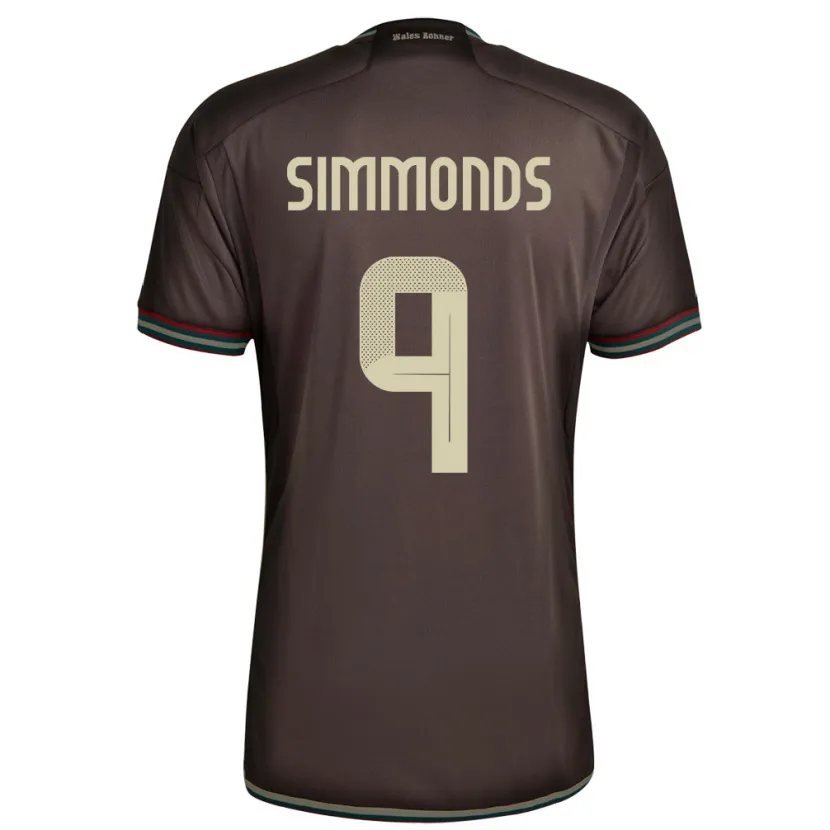 Danxen Kid Jamaica Kameron Simmonds #9 Night Brown Away Jersey 24-26 T-Shirt