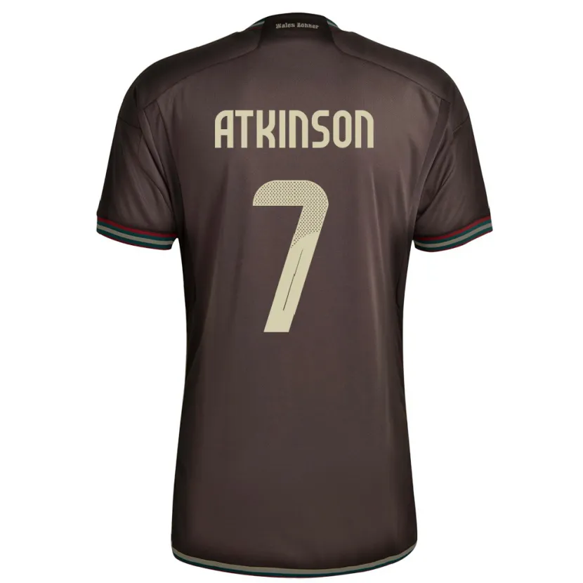 Danxen Kid Jamaica Natoya Atkinson #7 Night Brown Away Jersey 24-26 T-Shirt