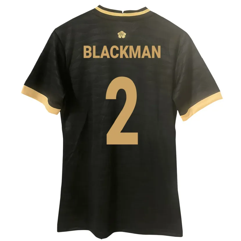 Danxen Kid Panama César Blackman #2 Black Away Jersey 24-26 T-Shirt