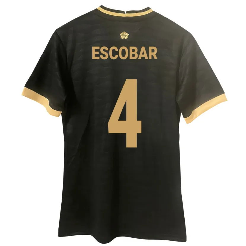 Danxen Kid Panama Fidel Escobar #4 Black Away Jersey 24-26 T-Shirt