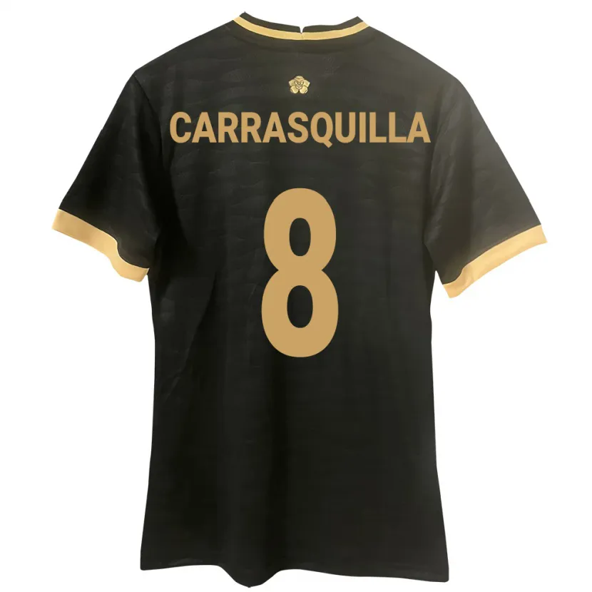 Danxen Kid Panama Adalberto Carrasquilla #8 Black Away Jersey 24-26 T-Shirt