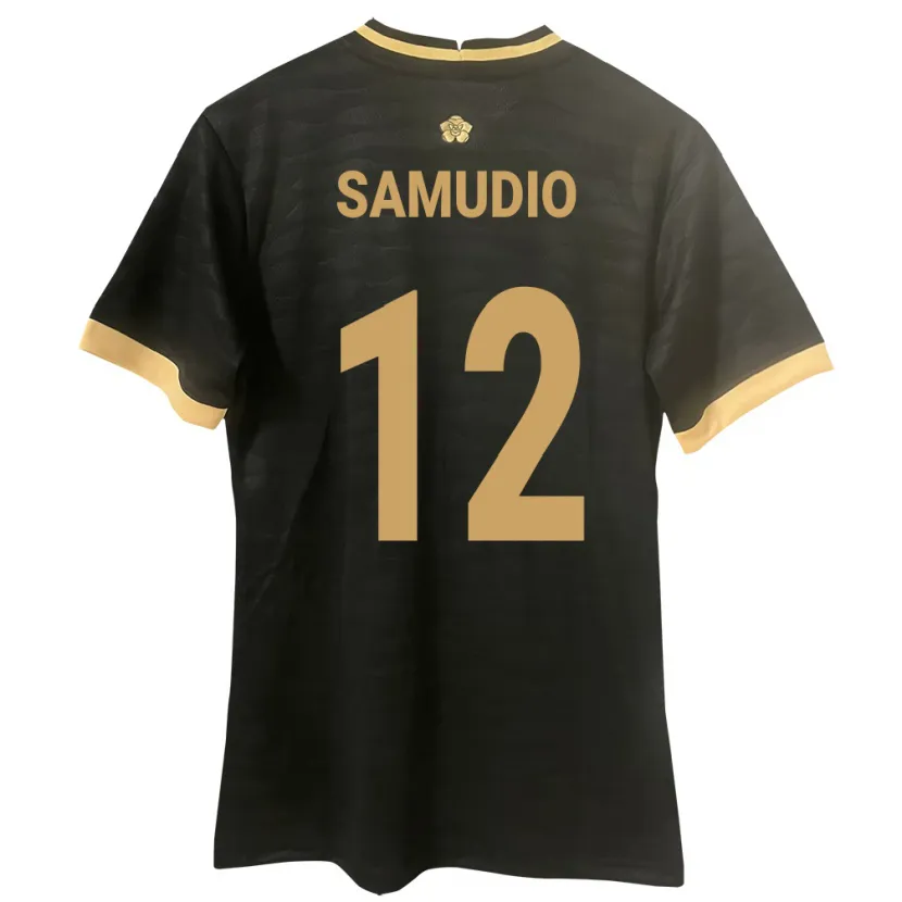 Danxen Kid Panama César Samudio #12 Black Away Jersey 24-26 T-Shirt