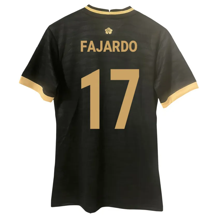 Danxen Kid Panama José Fajardo #17 Black Away Jersey 24-26 T-Shirt